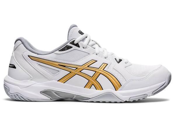 Asics Volleybalschoenen Heren, GEL-ROCKET Wit/Goud - Asics Online Bestellen | B0732561-WH